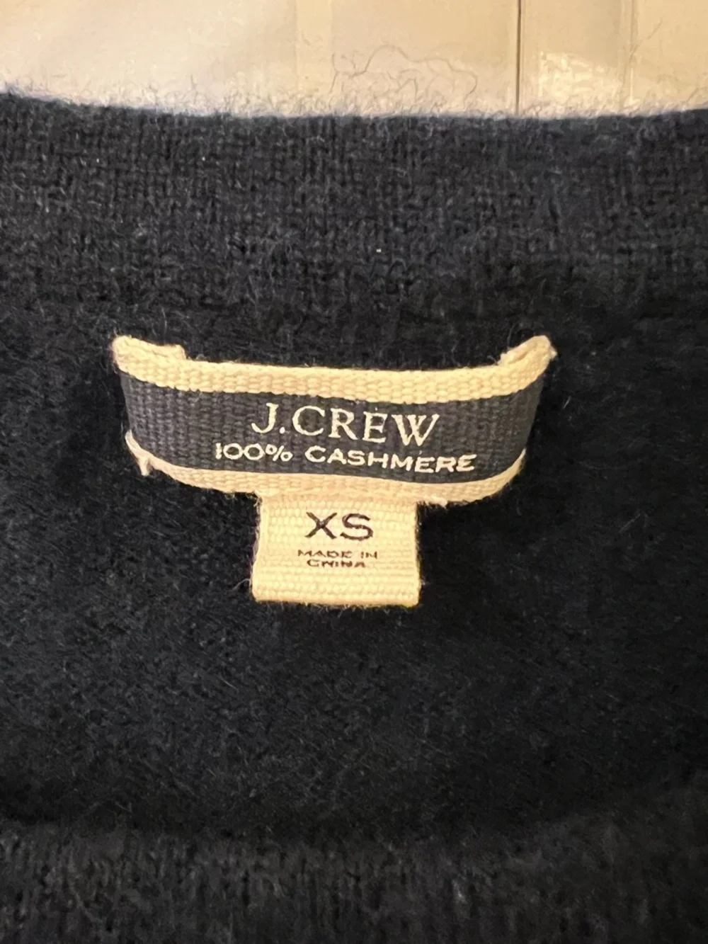J. Crew Cashmere Short Sleeve Sweater Navy Blue XS